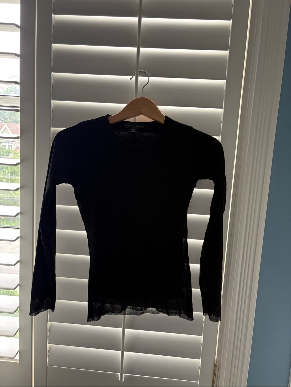 Weston Wear Black Crewneck Long Sleeve Knit Top